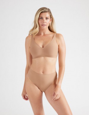 Beige Knix Light Leakproof No-Show French Underwear | QEUTIM-537