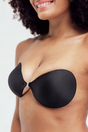 Black Knix Push-Up Luxe Adhesive Reusable Bras | WGDLMN-730