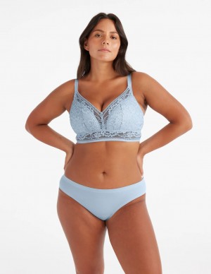 Blue Knix Essential Lace Bikini Bottoms | VHEOZL-184