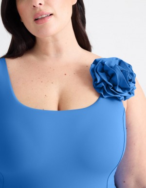 Blue Knix Rosette Swimsuits | TJWMKA-081