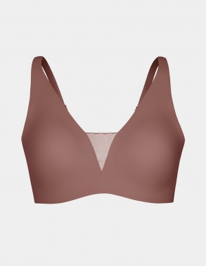 Brown Knix Revolution Shadow Mesh Bras | JEHSNM-701