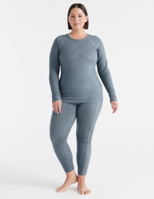 Grey Knix Merino SculptWool® Seamless Tops | SEHVCW-847