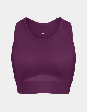 Purple Knix Momenta Racerback Sports Bras | AYNDHX-418