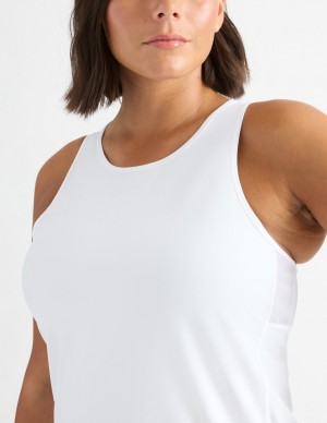 White Knix Momenta Active Tanks | OKQXZW-385