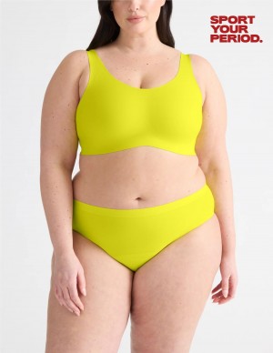 Yellow Knix Light Leakproof No-Show Bikini Bottoms | QJXUDN-871