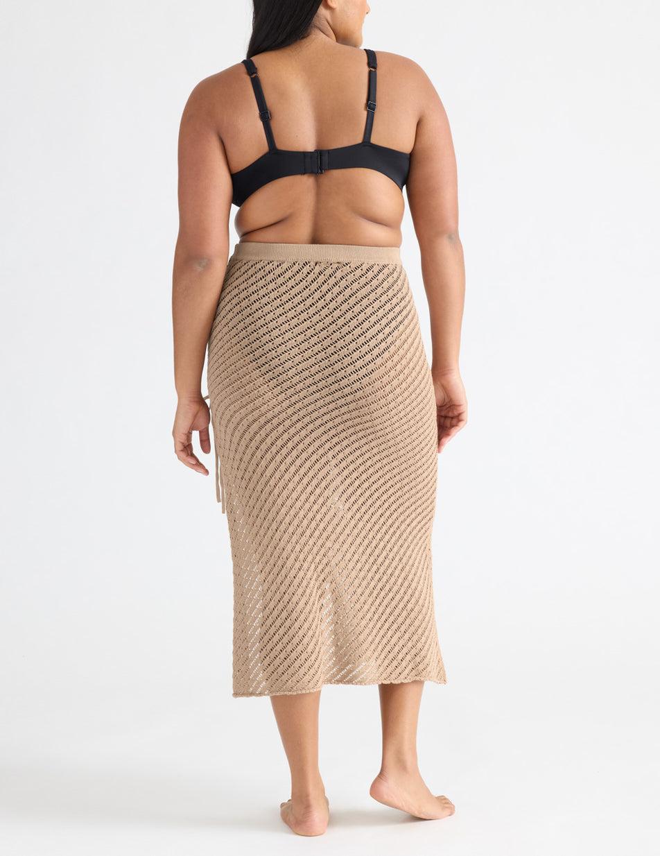 Apricot Knix Crochet-Knit Beach Skirts | AZPDRQ-148