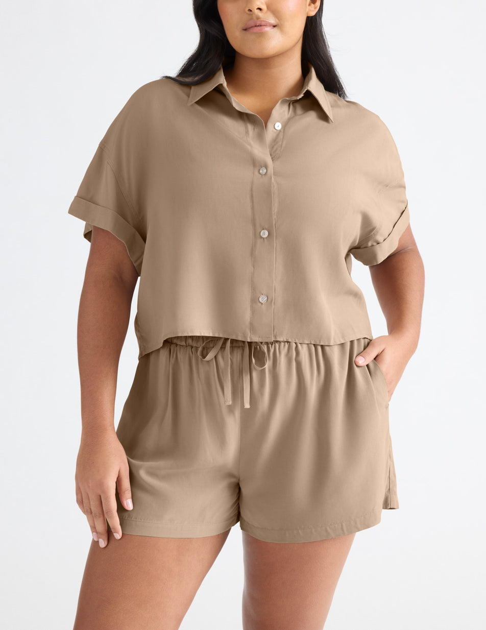 Apricot Knix Poolside Shirts | SKVGYT-743