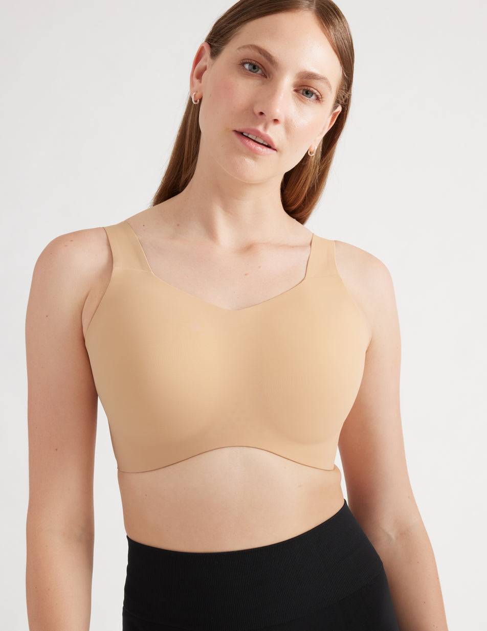 Beige Knix Catalyst Sports Bras | HOMGPS-063