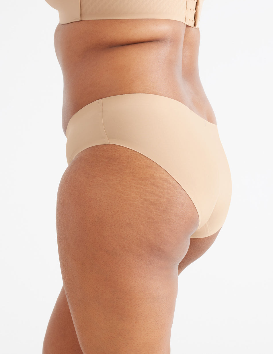 Beige Knix Essential No-Show Bikini Bottoms | VFUAPB-567