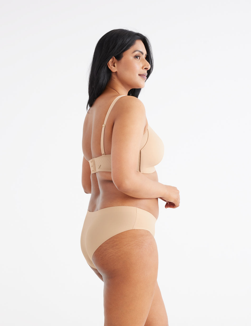 Beige Knix Essential No-Show Bikini Bottoms | VFUAPB-567