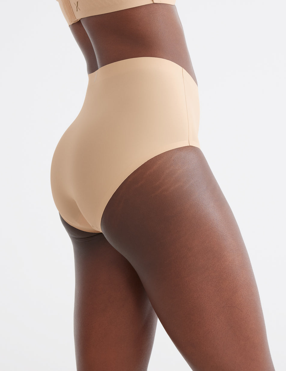 Beige Knix Essential No-Show High Rise Underwear | MTWREF-935