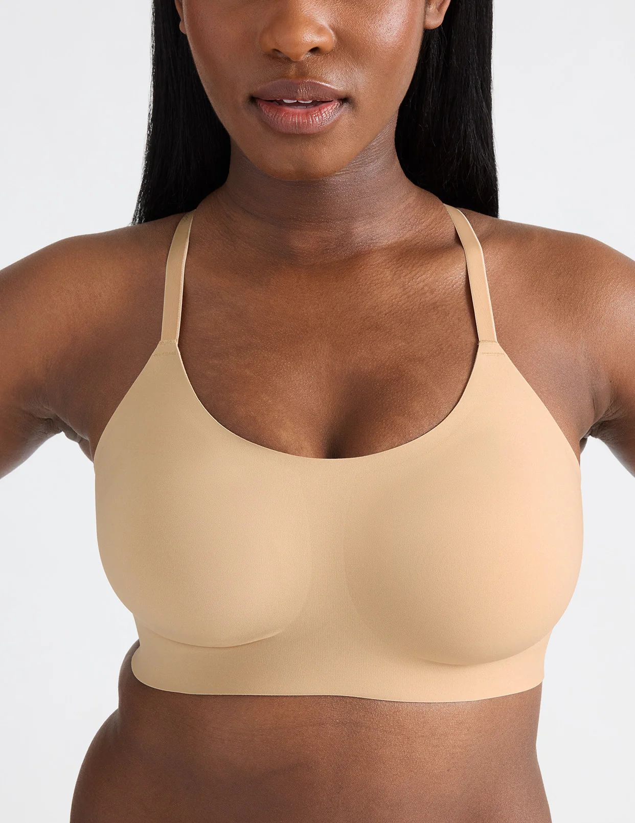 Beige Knix Lace Racerback Bras | MBNFGA-548