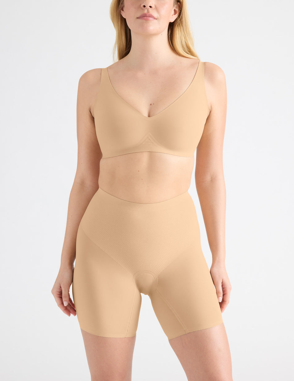 Beige Knix Leakproof Contour Thigh Saver® 6 Shorts | HPFDVX-302