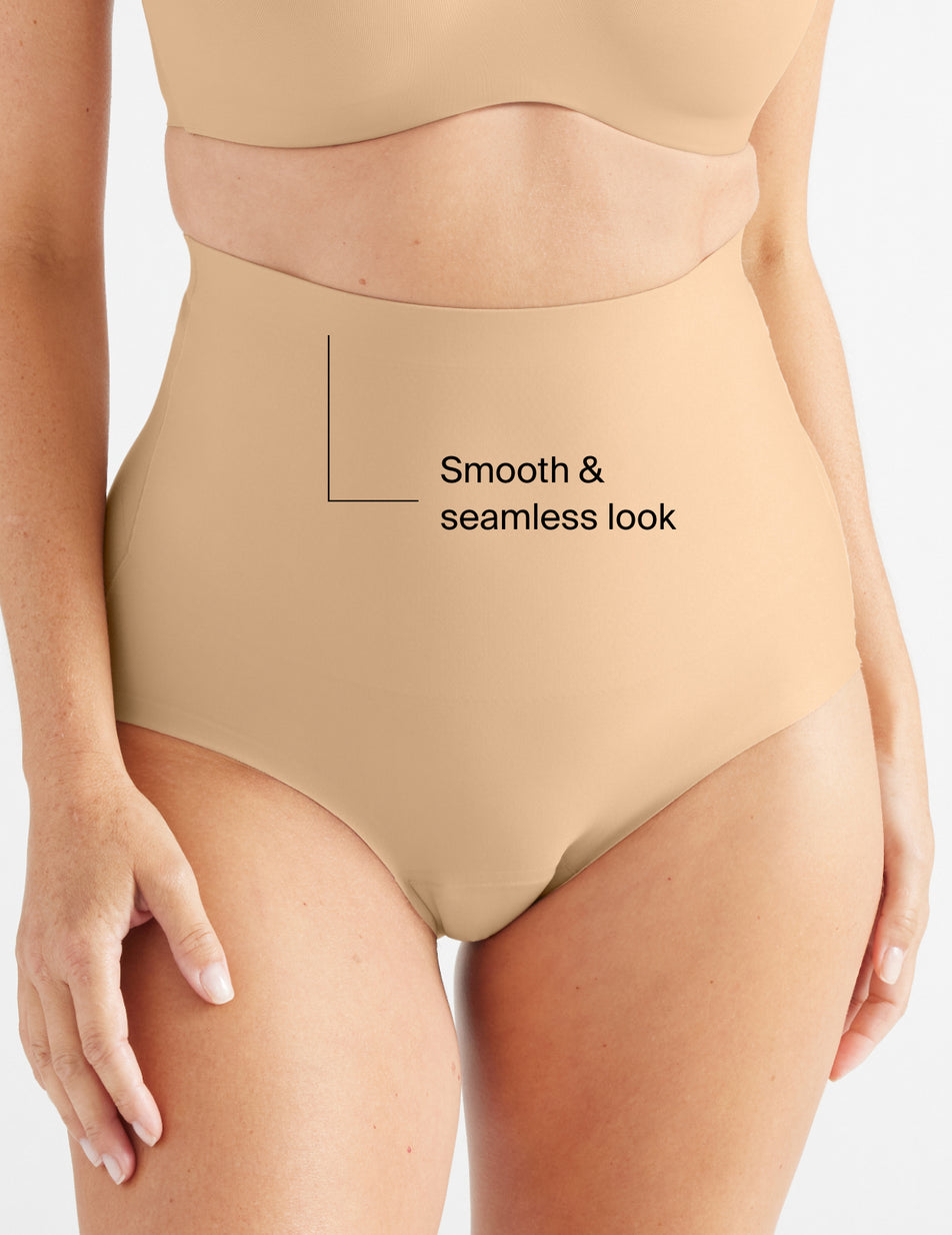 Beige Knix Leakproof High Rise Shaper Brief Underwear | KACLXY-318