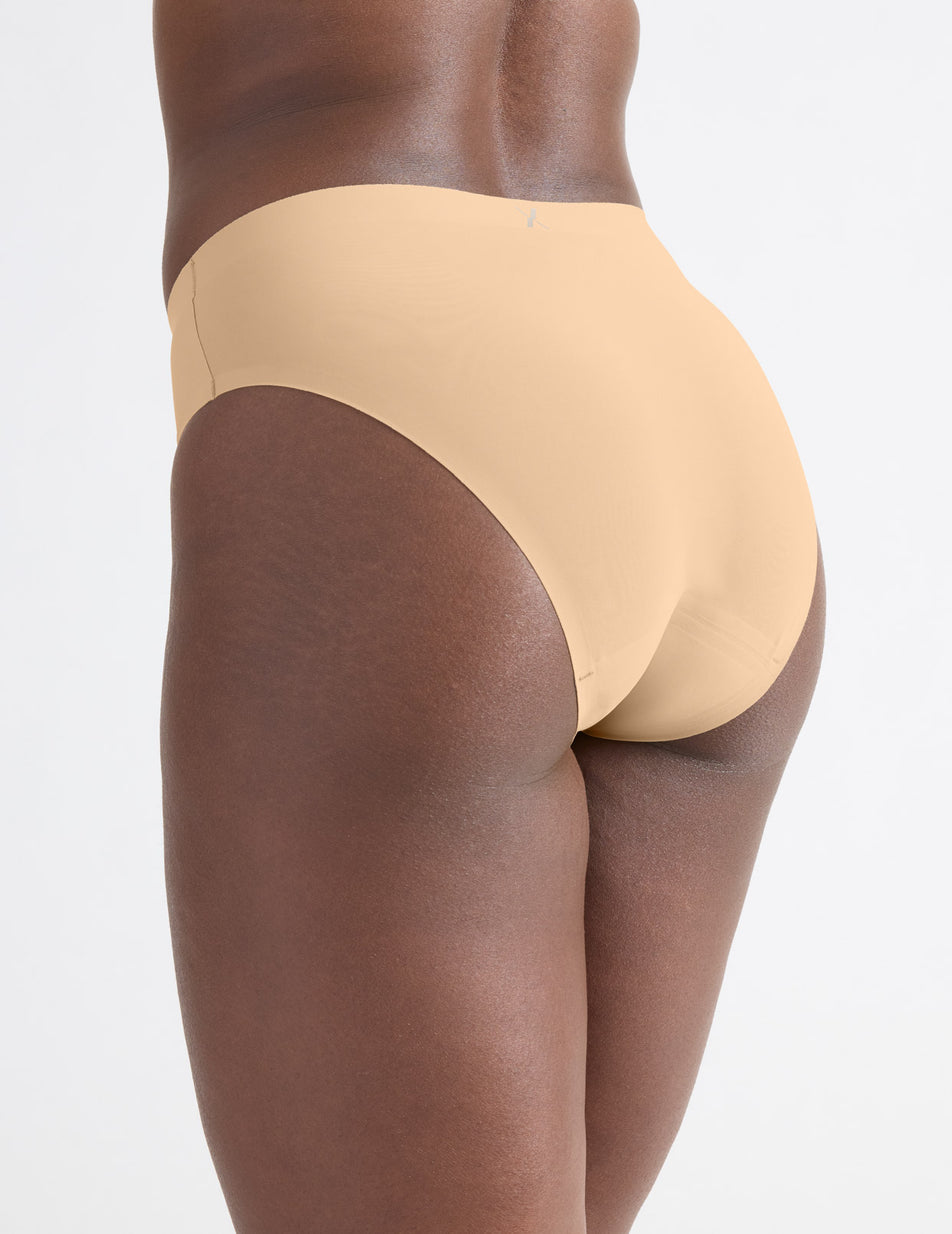 Beige Knix Leakproof UltraThin No-Show French Underwear | ATIYMJ-217