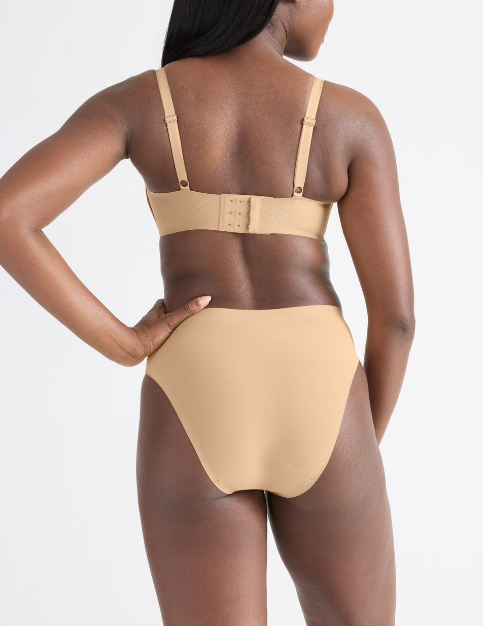 Beige Knix Leakproof UltraThin No-Show French Underwear | ATIYMJ-217