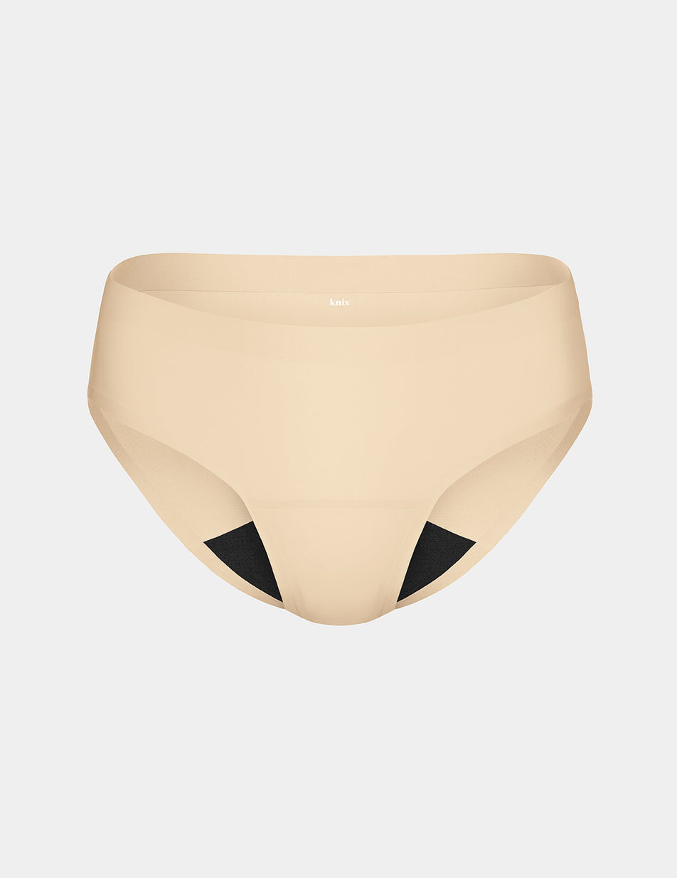 Beige Knix Light Leakproof No-Show Bikini Bottoms | SKLRXT-526