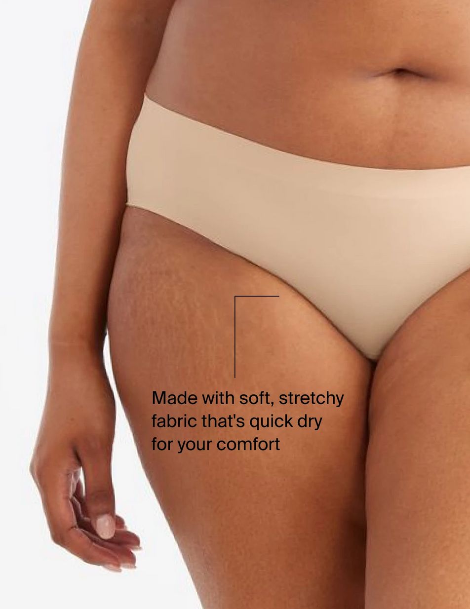 Beige Knix Light Leakproof No-Show Bikini Bottoms | SKLRXT-526