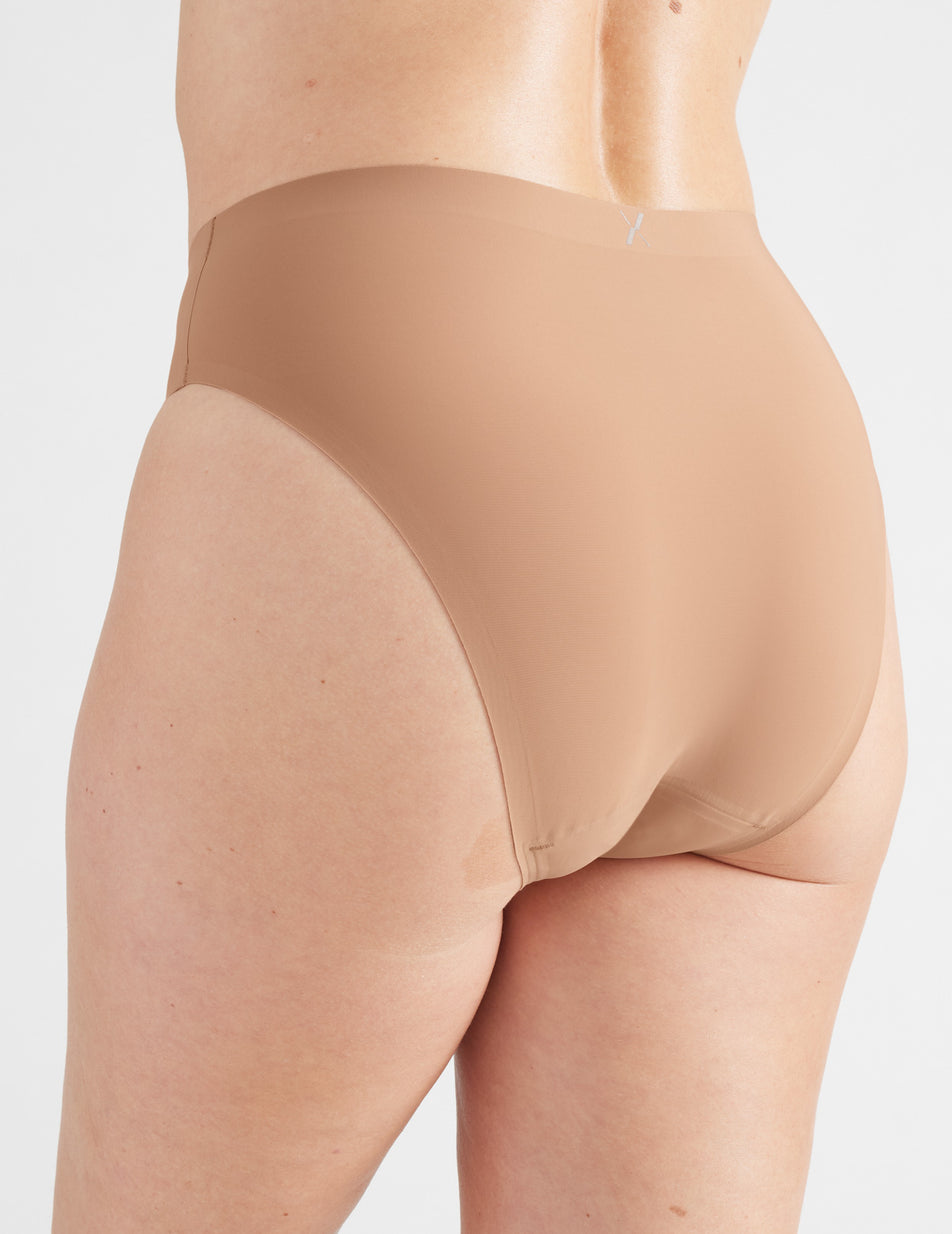 Beige Knix Light Leakproof No-Show French Underwear | QEUTIM-537