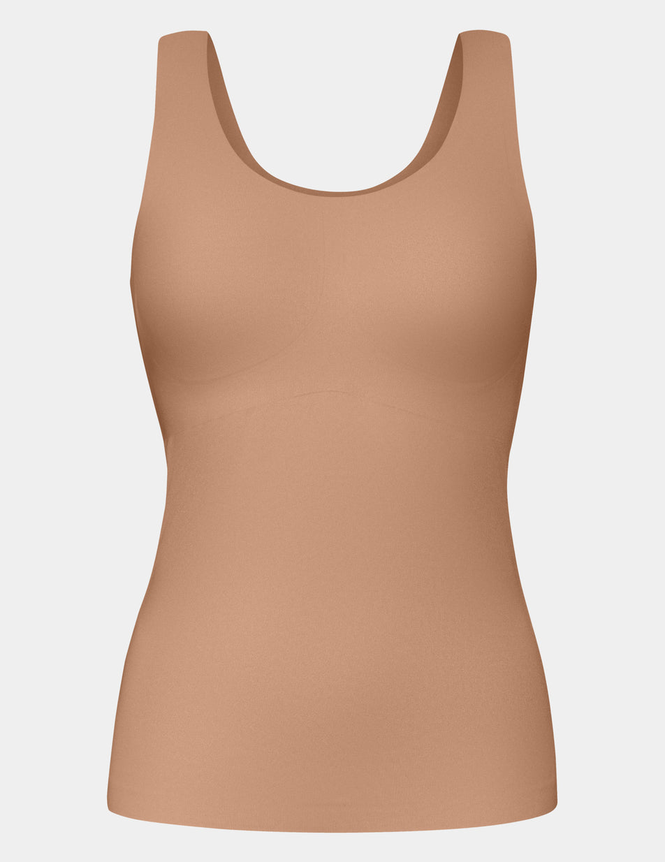 Beige Knix LuxeLift Scoop Neck Tanks | LRPNMF-132