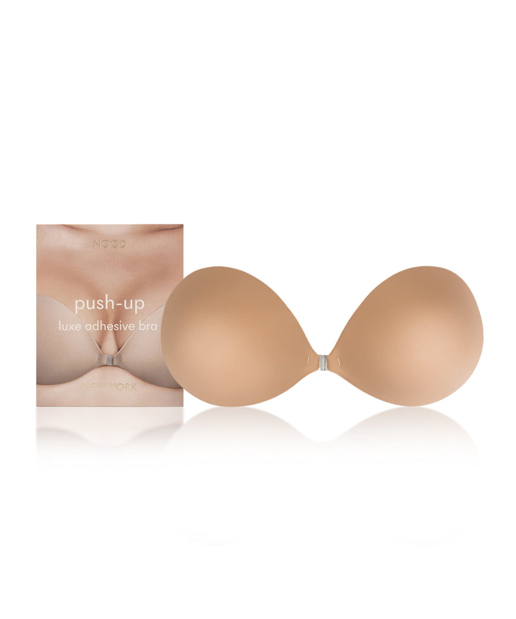 Beige Knix Push-Up Luxe Adhesive Reusable Bras | DLQEON-139