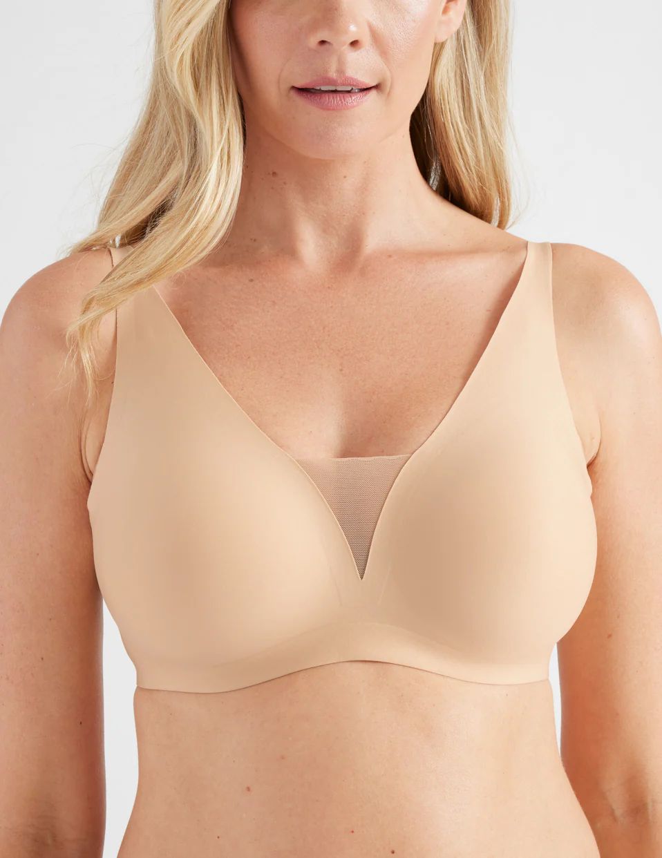 Beige Knix Revolution Shadow Mesh Bras | COLGSM-357