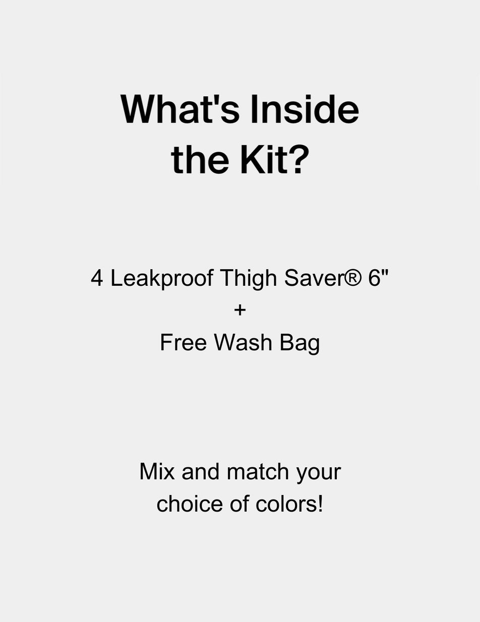 Beige / Black Knix Leakproof Thigh Saver® 4-Pack Shorts | OTQDUG-293