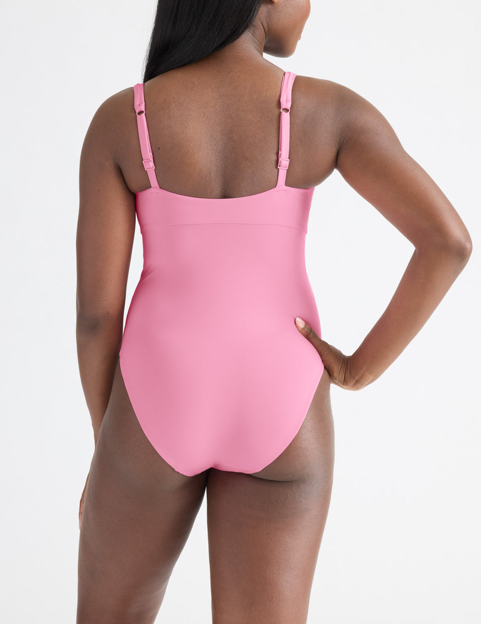 Black Knix Deep V One Piece Swimsuits | RFAGUI-287