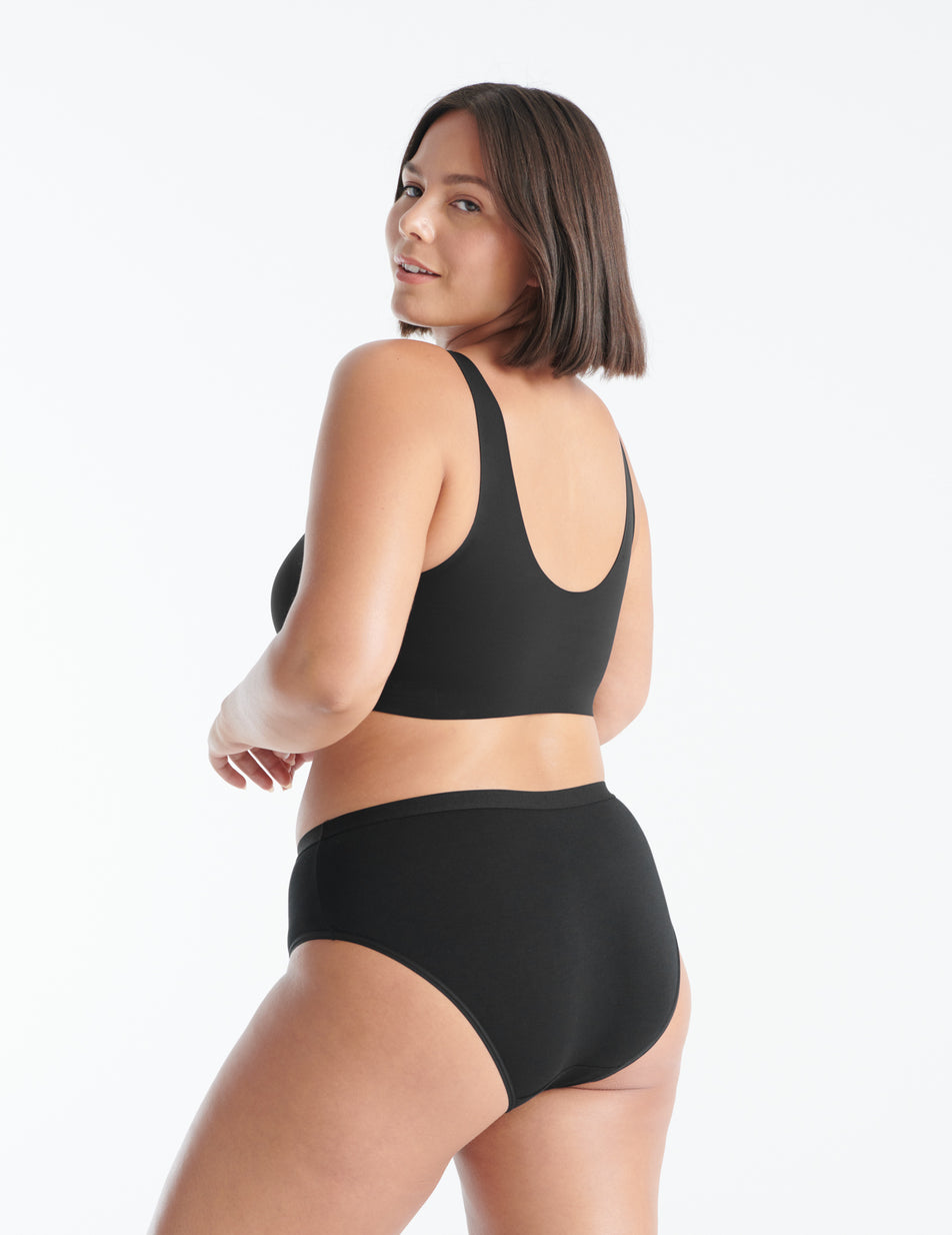 Black Knix Essential Cotton Modal Bikini Bottoms | LKUTYQ-105