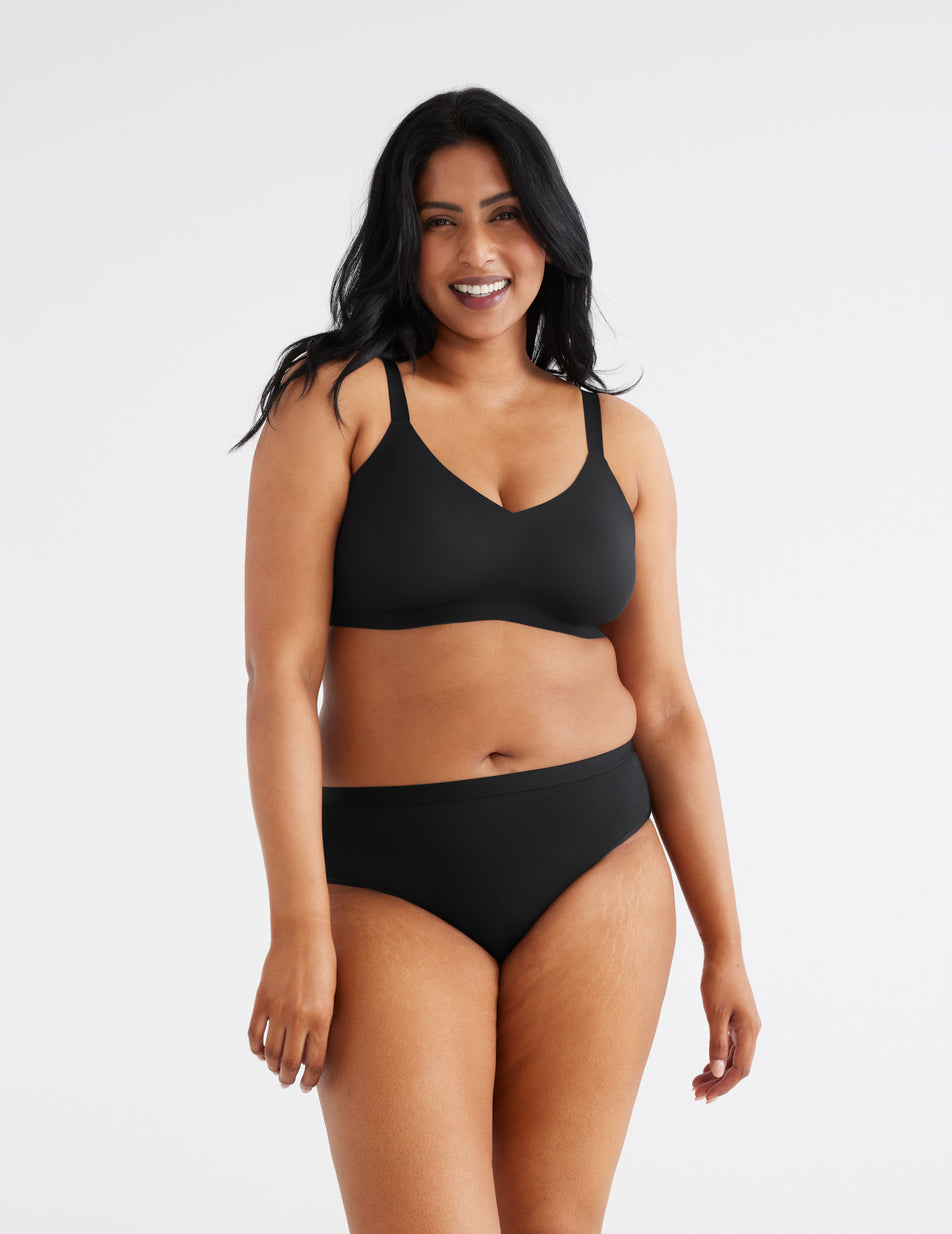 Black Knix Essential Cotton Modal Bikini Bottoms | LKUTYQ-105