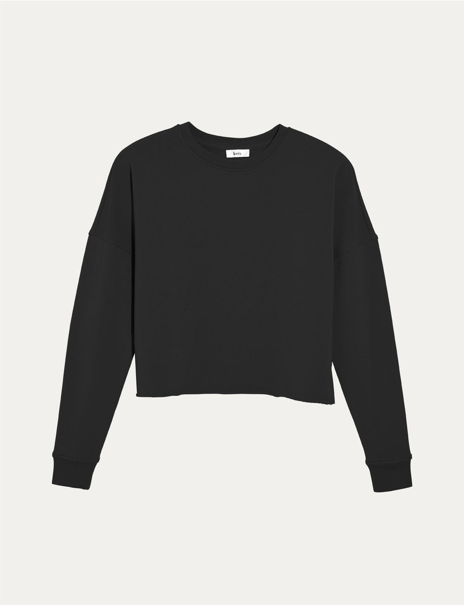 Black Knix Good to Go Crew Neck Sweatshirt | QSKXPO-039