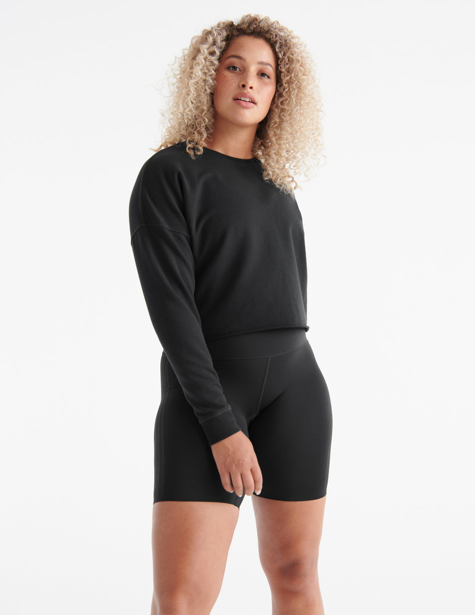 Black Knix Good to Go Crew Neck Sweatshirt | QSKXPO-039