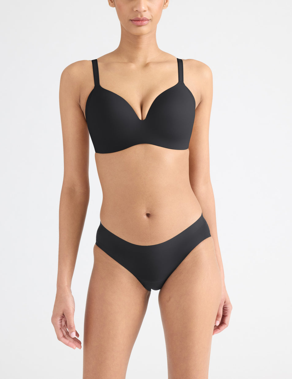 Black Knix Leakproof UltraThin No-Show Bikini Bottoms | EMJFUN-042