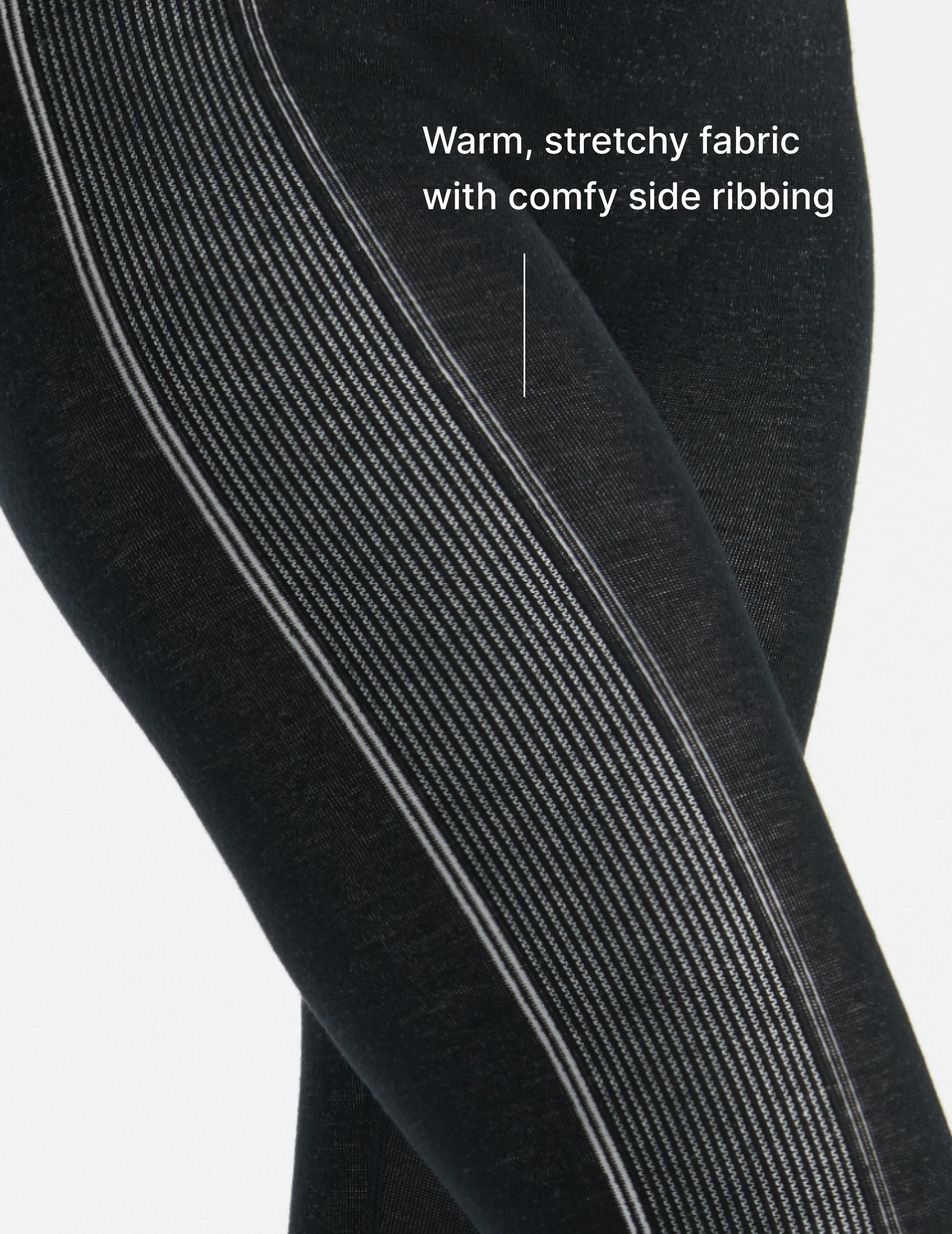 Black Knix Merino SculptWool® Seamless Legging | DOPELQ-128