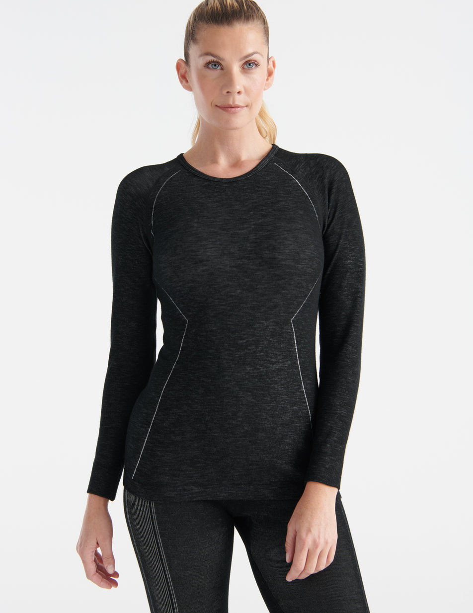 Black Knix Merino SculptWool® Seamless Tops | BADPMT-695