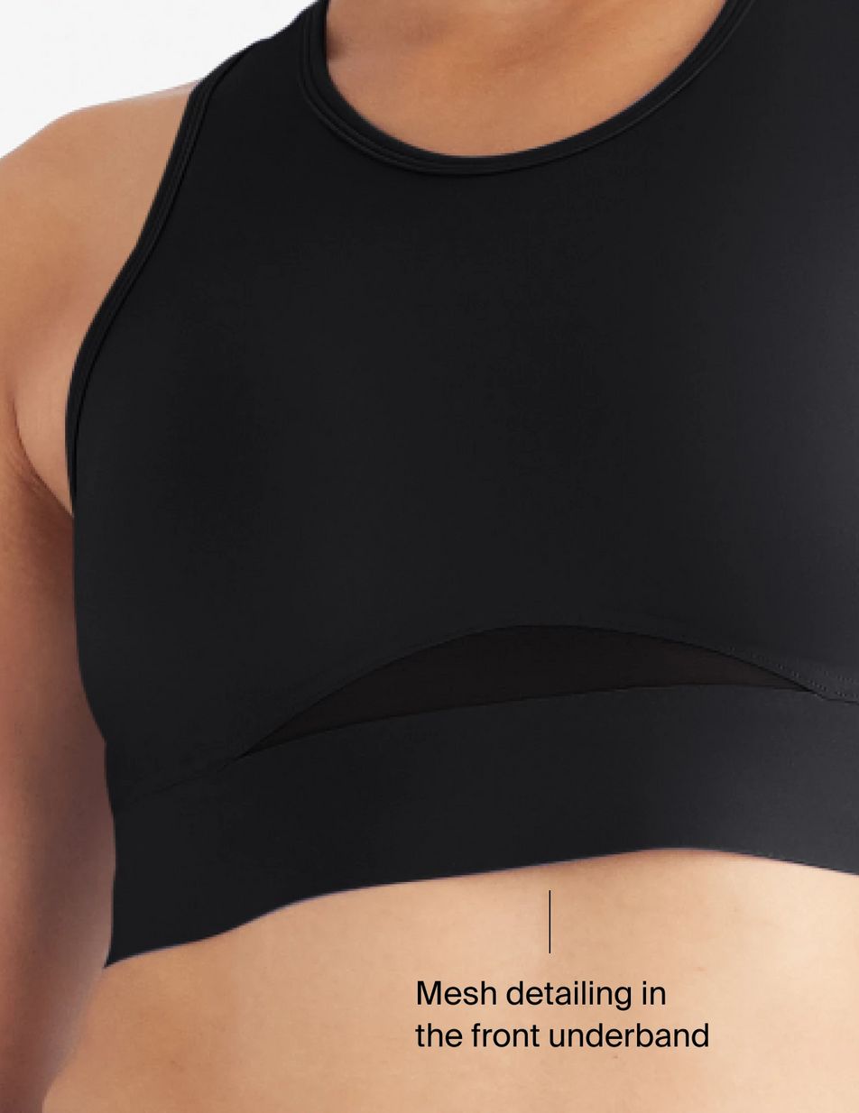 Black Knix Momenta Racerback Sports Bras | SRUJLA-712