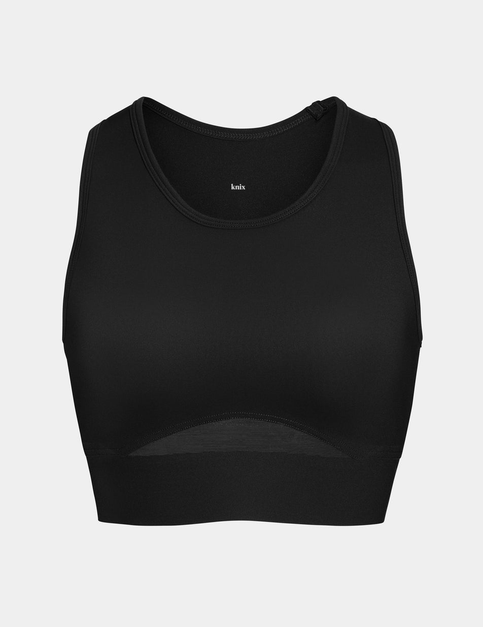 Black Knix Momenta Racerback Sports Bras | SRUJLA-712