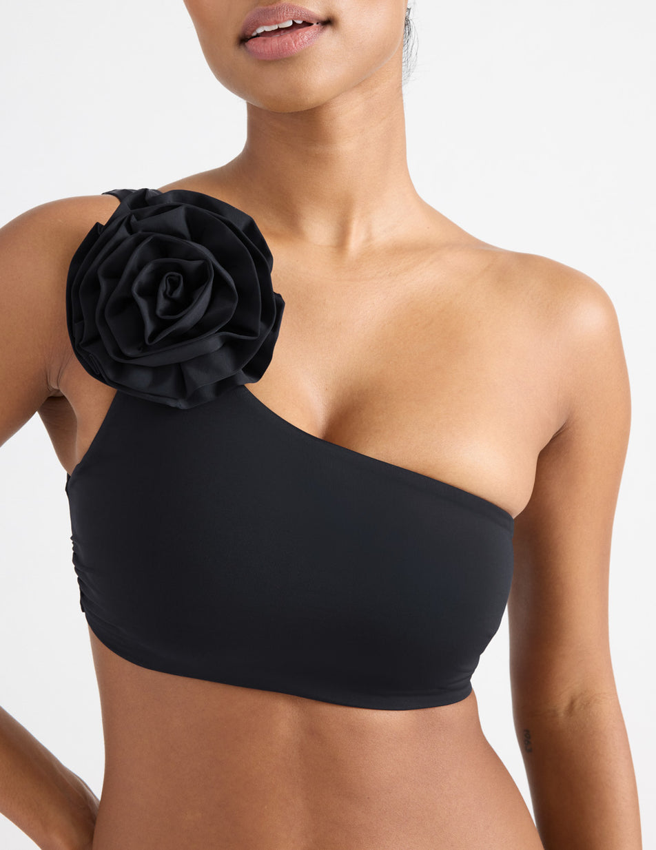 Black Knix Rosette Swimsuits | IZSQPD-156