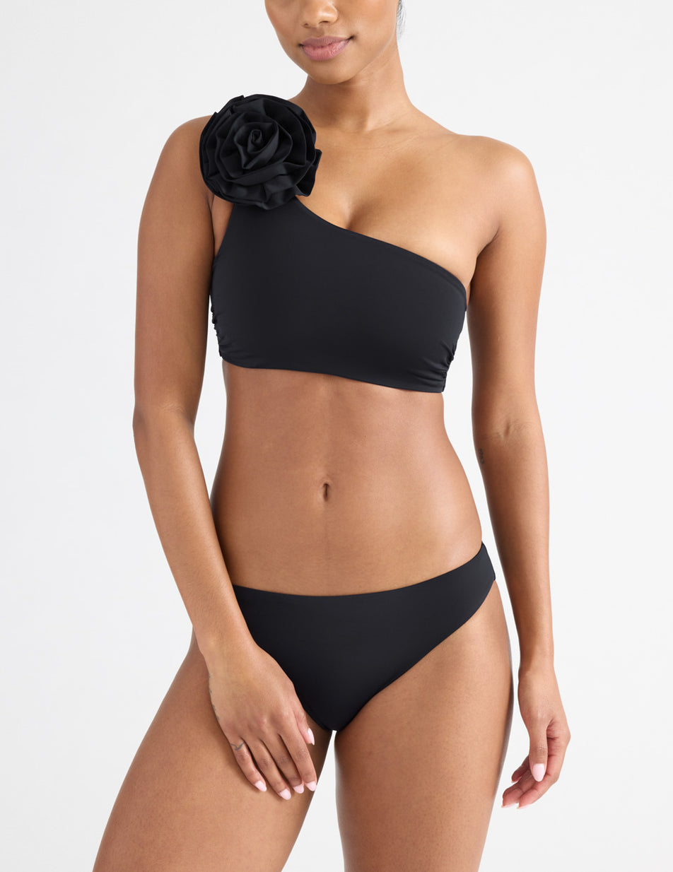 Black Knix Rosette Swimsuits | IZSQPD-156