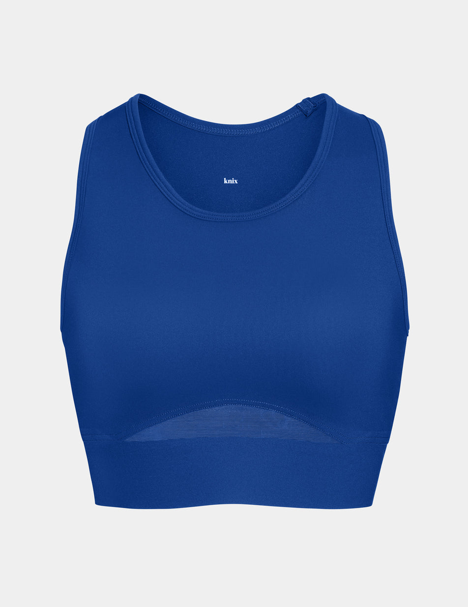 Blue Knix Momenta Racerback Sports Bras | ZQLOVP-873