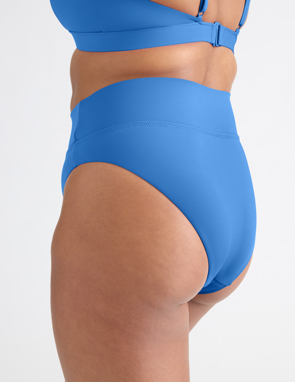 Blue Knix Sculpt High Rise High Cut Swim Bottoms | ZOMSWD-517