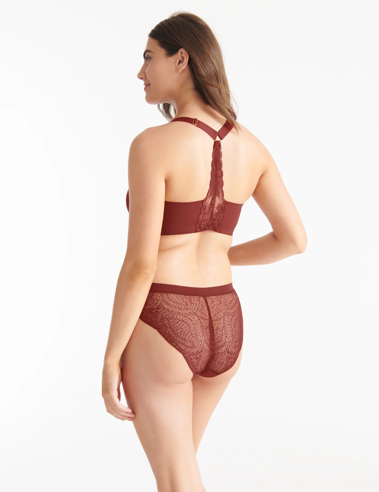 Brown Knix Essential Lace Bikini Bottoms | IBMSXA-629