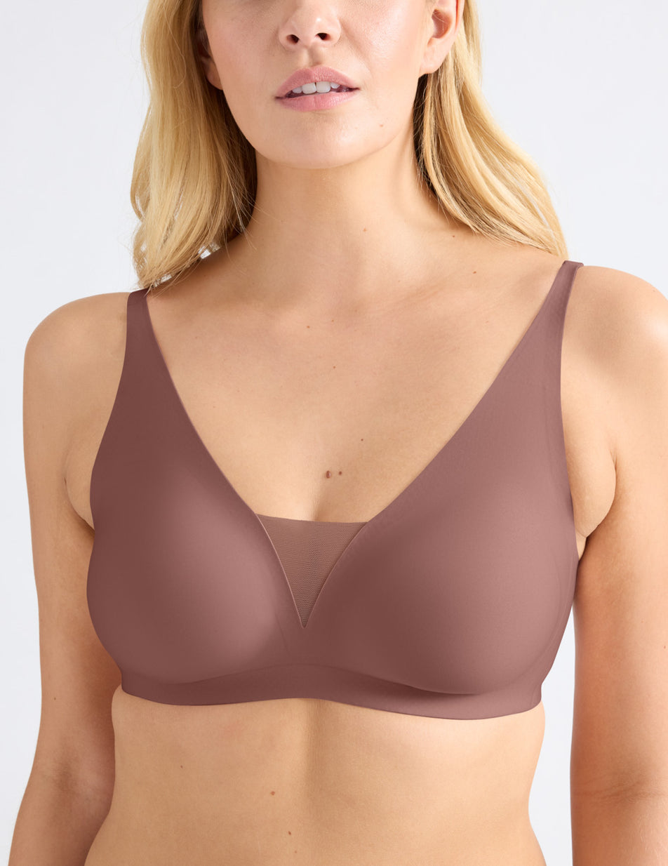 Brown Knix Revolution Shadow Mesh Bras | JEHSNM-701