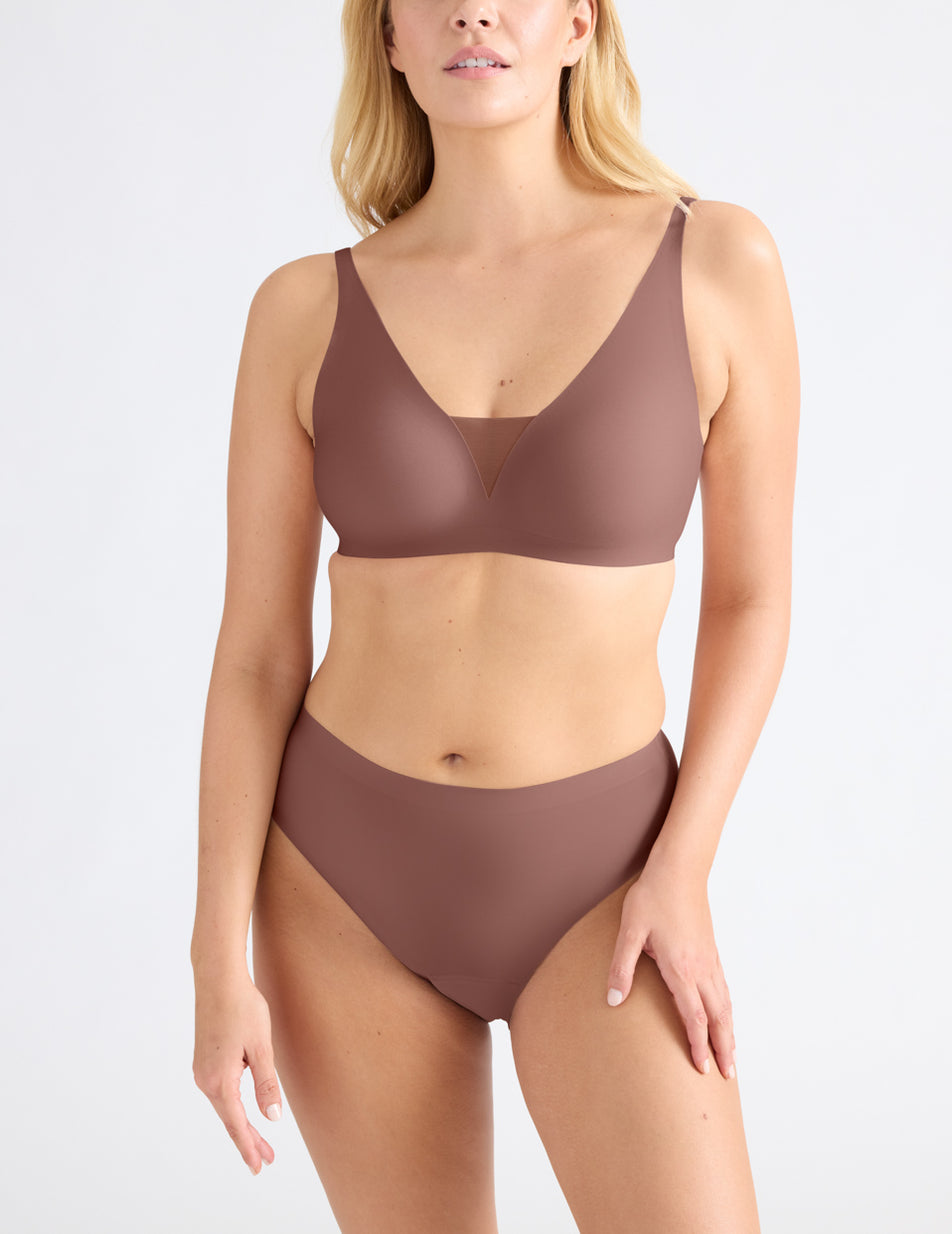 Brown Knix Revolution Shadow Mesh Bras | JEHSNM-701