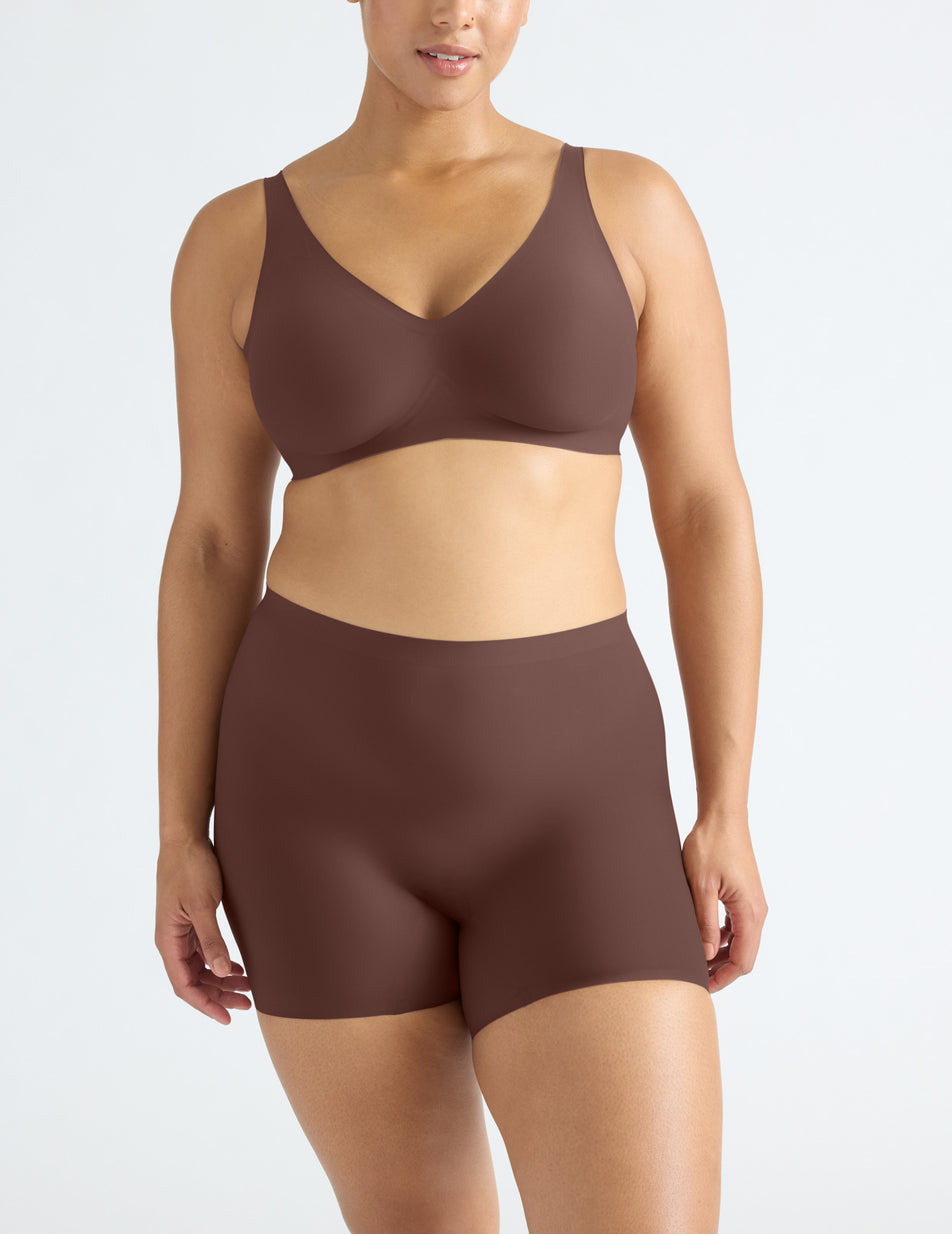 Brown Knix Shortie Thigh Saver® 4 Shorts | MGPFNK-075