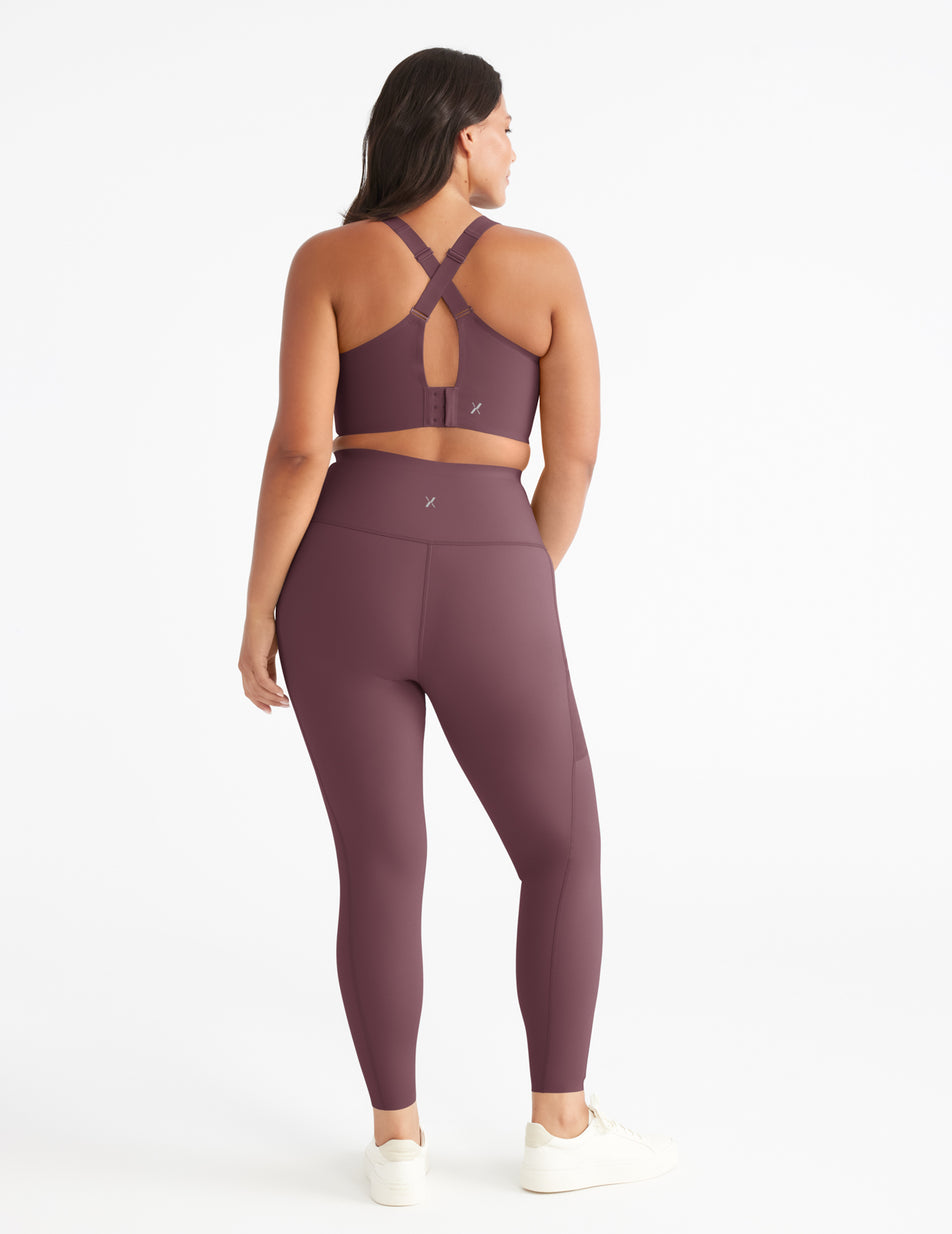 Brown Knix Stashable High Rise Legging | KLITXO-978