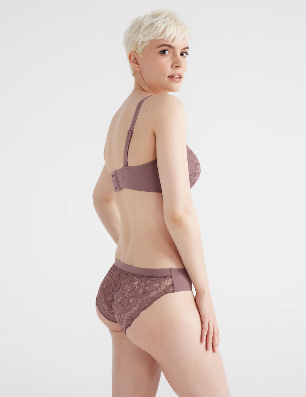 Chocolate Knix Essential Lace Bikini Bottoms | YMSTVE-046