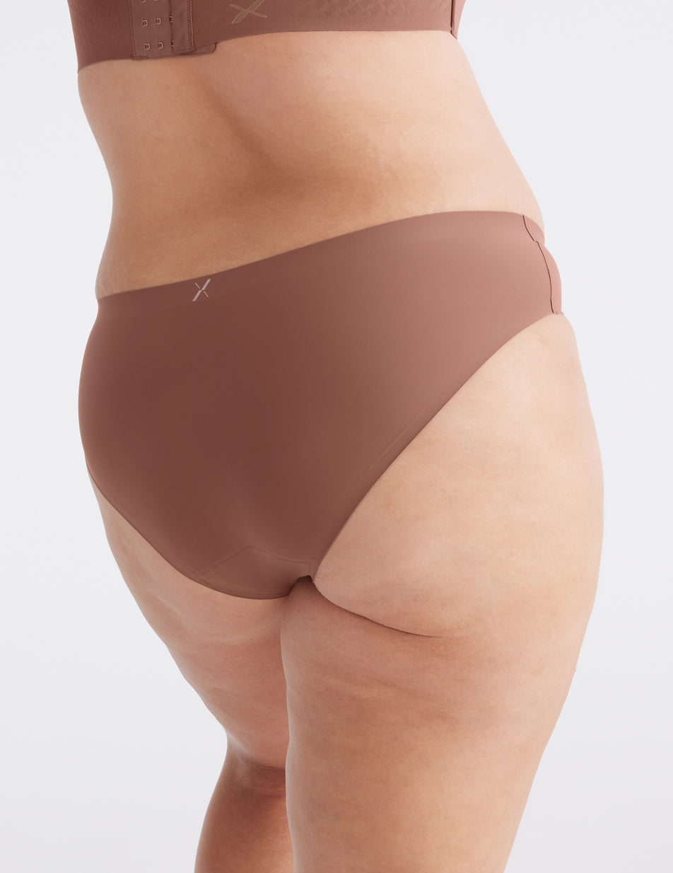 Chocolate Knix Light Leakproof No-Show Bikini Bottoms | FCJELT-046