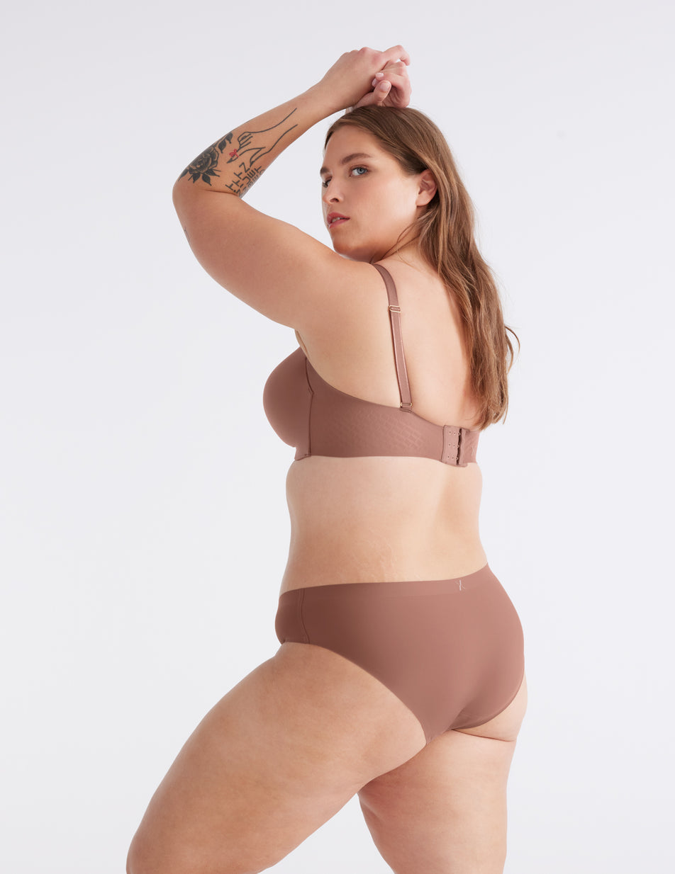 Chocolate Knix Light Leakproof No-Show Bikini Bottoms | FCJELT-046