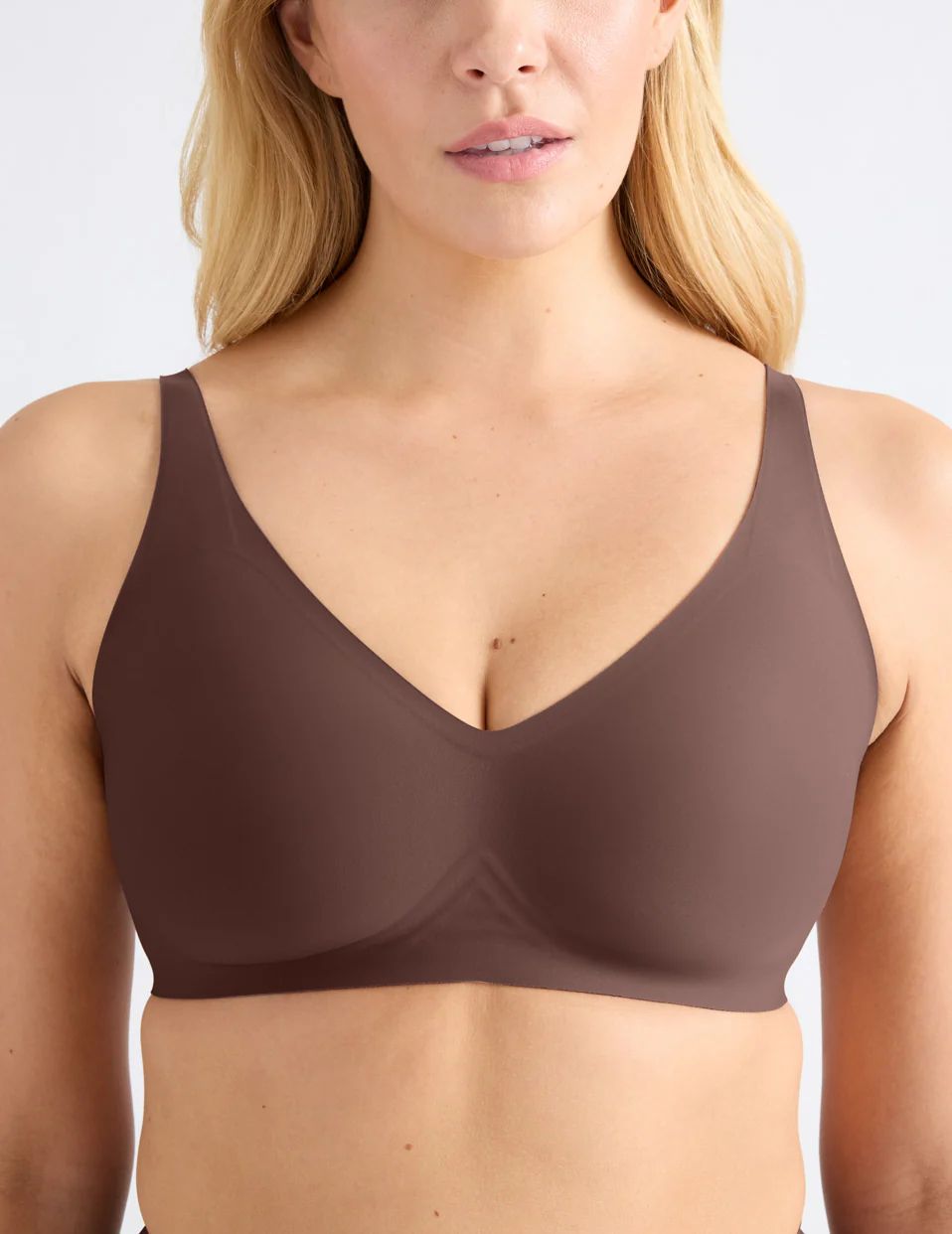 Chocolate Knix Revolution V-Neck Bras | SLIDXB-105